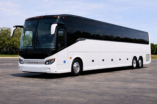 56-passenger charter bus available for charter in Mount Vernon, NY